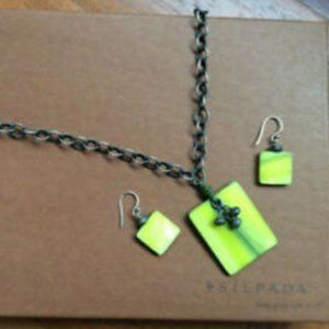 Silpada MOP Necklace & Earrings (N1133) & (N1134)